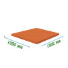 Резиновое покрытие тиров 1000x1000x8мм
