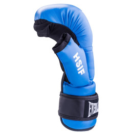 Перчатки для рукопашного боя HSIF RF3210, к/з, синий