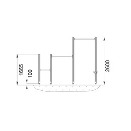 Спортивный комплекс № 10 брусья, шведская стенка