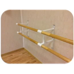 Хореографический станок на стену, двухрядный (комплект)