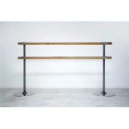 Станок 2-х уровневый мобильный Элегант (нержавеющая сталь, переносной) хореографический (комплект)+